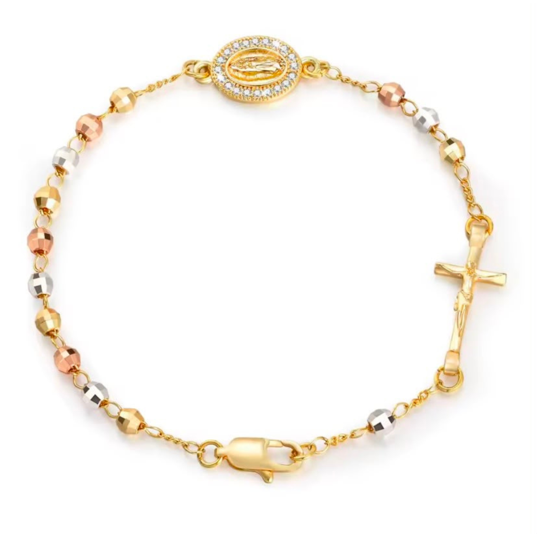 Pulsera Religiosa de Acero Inoxidable