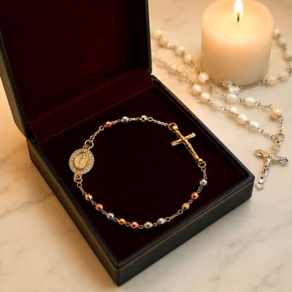 Pulsera Religiosa de Acero Inoxidable