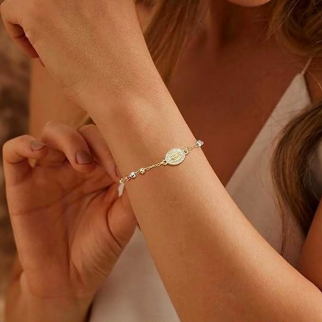 Pulsera Religiosa de Acero Inoxidable